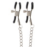 TABOOM Pince-Tétons ajustables avec chaîne Clamps Taboom Argentées